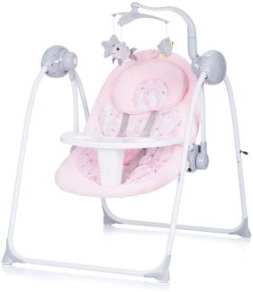 Chipolino Babywippe Nux klappbar Musik Schwingfunktion Fernbedienung Spielbogen rosa