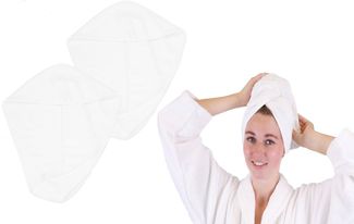 Betz Turban-Handtuch mit Knopf BERLIN Kopfhandtuch Haarturban, (2-St), mit Knopfverschluss