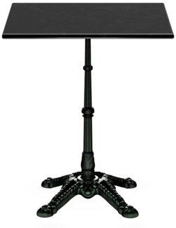 blumfeldt Beistelltisch Patras Bistrotisch eckig Marmortischplatte 60x60 cm (Packung, 1 Tisch), Bistro Tisch Marmor Klassich Garten Furniture Möbel