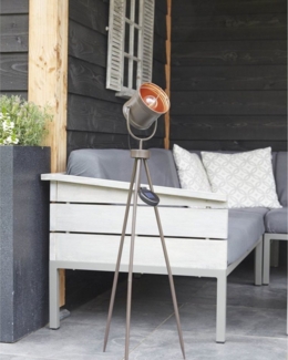 Luxform LED Gartenleuchte Luxform Solar Stehleuchte Leipzig Industrie Design 80cm, LED fest integriert, Warmweiß