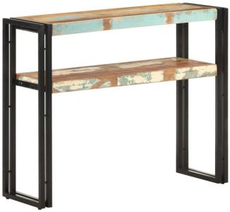 vidaXL Konsolentisch 90x30x75 cm Altholz Massiv 321098