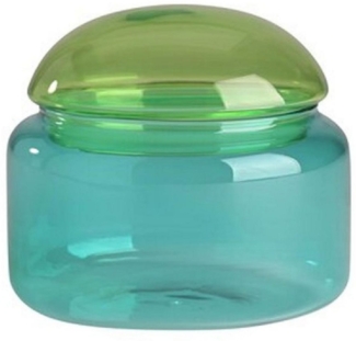 Gift Company Voile Glasdose M Borosilikatglas grün/blau gs