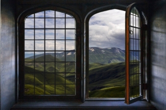 queence Wandsticker Schottland, Wandsticker, Wandbild, selbstklebend, 3D, Fenster