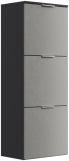 Schuhschrank Domus-L 3 Klappen 12 Paar Schuhe Asche : Asche / Grafit
