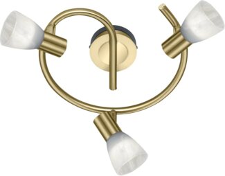 Klassischer 18 Watt LED Strahler in Messing matt