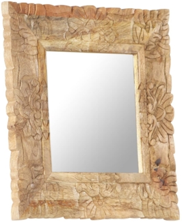 Spiegel Mango Massivholz, 50x50 cm