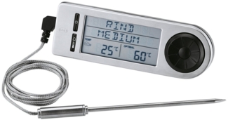 RÖSLE Kochtopf Bratenthermometer CLEAR, Grau, B 4,7 cm, L 18 cm