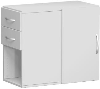 Anstell-Schrank mit Schubkästen, Lichtgrau, 42 x 82 x 72 cm