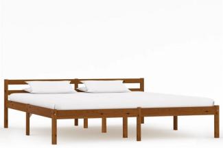 vidaXL Massivholzbett Honigbraun Kiefer 160x200 cm [283212]