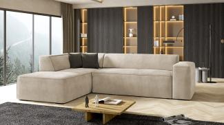 Ecksofa Lordin, Seite: Links, Farbe: Zetta 291 + Zetta 294