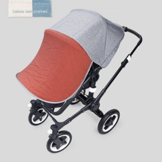 Liebes von priebes Kinderwagen-Sonnenschutzhülle DAISY Sonnensegel, Sonnenschutz, UV-Schutz 50+, Sonnendach, Liebes