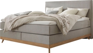 Hasena pronto Scandia Boxspringbett 160x200 cm Pepe grey Base Top