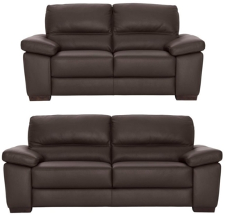 CALIA ITALIA Polstergarnitur Gaia, hochwertige Garnitur aus 2-Sitzer und 3-Sitzer, edles Design, (Set, 2-tlg), Ledergarnitur, in zwei hochwertigen Lederqualitäten