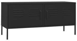vidaXL TV-Schrank Schwarz 105 x 35 x 50 cm Stahl [336232]