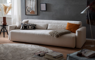 Schlafsofa Arne 233 cm 3-Sitzer Nature Weiß