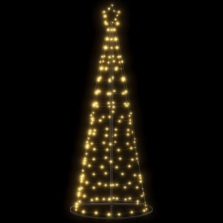 vidaXL Weihnachtsbaum Kegelform 200 LEDs Warmweiß 182 cm 4016448