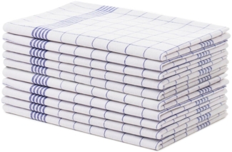 Gözze Geschirrtuch Geschirrtücher, Des. 60041 Karo, (Set, 10-tlg), aus 100% Baumwolle