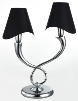 Casa Padrino Luxus Tischleuchte Silber 37 x 17 x H. 46 cm - Designer Hotel Möbel