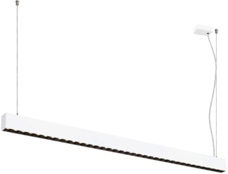 SLV GLENOS® PRO, Pendelleuchte, 1,5m, DALI, UGR16, Pendellänge 210 cm, 3000K, 75°, weiß - Pendelleuchten