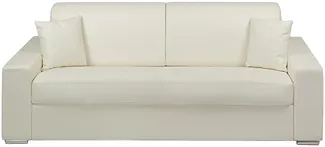 Schlafsofa 4-Sitzer EMIR - Weiß - Liegefläche: 160 cm - Matratzenhöhe: 14 cm
