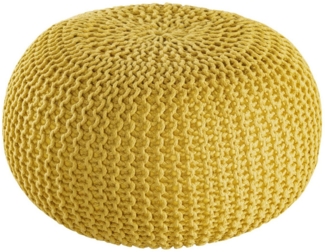 Amagohome Sitzhocker PREMIUM XXL Sitzhocker Pouf ø 55cm Strickpouf Indoor u. Outdoor - pf
