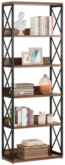 Tribesigns Bücherregal industrielles Display-Standregal, 178cm hoher Aufbewahrungsorganisator