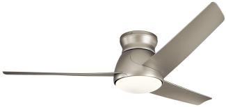 Elstead Lighting Eris Deckenventilator LED nickel gebürstet