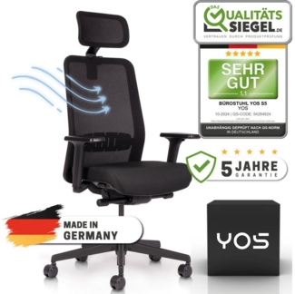Bürostuhl YOS, integrierte Lordosenstütze
