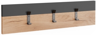 Vicco Wandgarderobe Anthrazit/Goldkraft Eiche 60x15 cm, Orlando