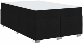 vidaXL Bettgestell Schwarz 120 x 190 cm Stoff 3399175