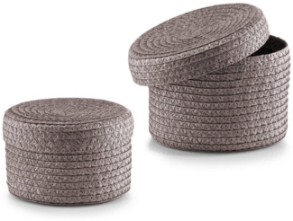 HTI-Living Aufbewahrungsbox Korb-Set 2-teilig mit Deckel (Set, 2 St, 2 Körbe inkl. Deckel ohne Dekoration), Aufbewahrungsbox Set