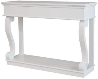 Casa Padrino Barock Konsole Weiss - Konsolentisch Sideboard 140 x 100 x 45 cm