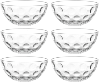 LEONARDO Schale CUCINA OPTIC, 10 cm, 6er-Set, Glas, (Set, 6-tlg), spülmaschinengeeignet