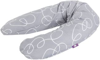 Träumeland Ersatzbezug für Stillkissen 190 cm Bezug Design 13 grau