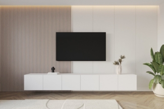 ALTDECOR Lowboard ELIO (3 St, TV-Schrank, TV Möbel, TV Cabinet, Fernsehtisch hängend 3x100cm), Fernseher schrank, TV Kommode, TV Tisch, TV Sideboard, TV Boar
