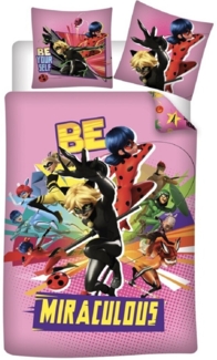 Miraculous Ladybug Bettwäsche-Set 140x200 cm – Bettbezug und Kissenbezug aus Microfaser