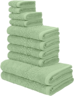 my home Handtuch Set Regona, als 10 tlg Set und Serie, Premium Handtücher, 500 gr/m², Frottier (Set, 10-St), Duschtücher, Handtücher, Gästetücher, Seiftücher, 5 Jahre Garantie