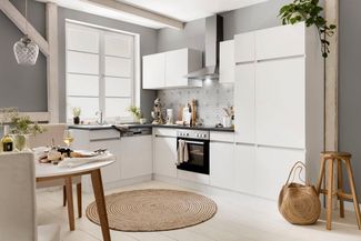 OPTIFIT Winkelküche Roth, Stellmaße 300x175 cm, wahlweise mit E-Geräten, mit Apothekerschrank