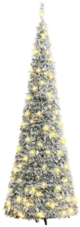 vidaXL Pop-Up-Weihnachtsbaum Künstlich Beschneit 200 LEDs 210 cm 357759
