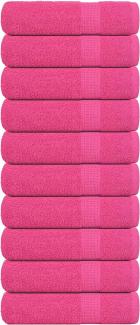 Handtücher 10 Stk. Rosa 50x100 cm 360 g/m² 100% Baumwolle 137048