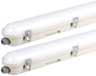 2er LED Wannenleuchte, Industrie, IP65, neutralweiß, L 150cm