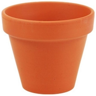 Viana Übertopf Mini Tontöpfe Dekoration Ø3,5cm H3cm 10 Stück Terrakotta