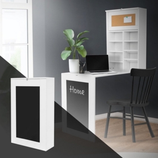 ML-DESIGN Schreibtisch Wandtisch Klapptisch Wandmontage Klappschreibtisch Laptoptisch, Klappschreibtisch Weiß mit Regal 78 x 92 x 73,5 cm Esstisch