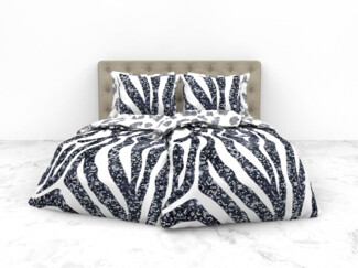 Heckettlane 1 x Bettwäsche 135x200 cm + 1 x Kopfkissenbezug 80x80 cm Mako Satin Shann White