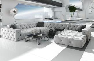 Sofa Dreams Wohnlandschaft Stoff Samt Design Sofa Polstersofa Menorca U Form Stoffsofa Modern