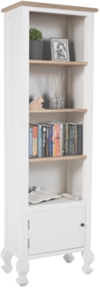 CLP Bücherregal Dorma, Standregal freistehend,natura/weiß