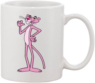 Blondie & Brownie Tasse PinkPanther Rosarote Panther Inspektor Cartoon, Keramik, Spülmaschinenfest