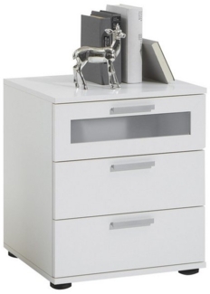 PREISBRECHER Nachtkonsole JACK 2, in weiß - 45x53,5x38cm (BxHxT)