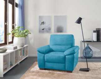 CALIA ITALIA Sessel Gaia, in edlem Design und mit erstklassigem Sitzkomfort, aus pflegeleichtem Luxus-Microfaser Ginevra Hydro Care