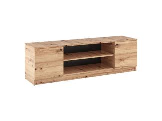 Beautysofa TV-Schrank groß Schrank mit offenen Regalen für den Fernseher B:160/H:48,5/T:40cm, eiche artisan